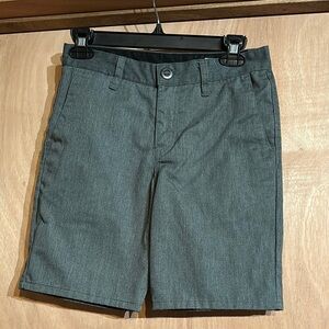 Volcom Gray Flat Front Shorts Casual Style